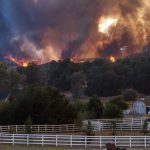 Firefighter injured, 2 structures burn in 1,427 acre Chaparral FireÂ