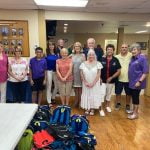Temecula Valley Elks fill backpacks for Rose Again Foundation