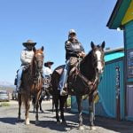 Horseback riders enjoy Graffiti Coffee break