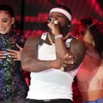 Super Bowl: 50 Cent hangs upside down, Eminem takes a knee