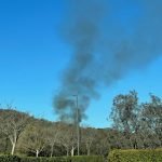 Blaze breaks out west of Temecula, burns hillside