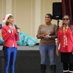 Mother Daughter team volunteers with Community Outreach Ministry’s Angel Tree Christmas Party