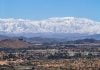 Snow-covered mountain graces Temecula Valley