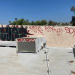 Graffiti spoils only free-standing synagogue in the Valley