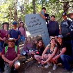 Anza youth group hikes Saddle Junction