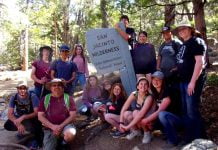 Anza youth group hikes Saddle Junction