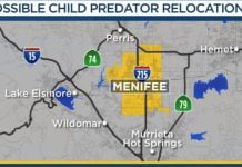 Community meeting underway on pending release of repeat child molester in Menifee