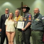 Temecula Valley Elks No. 2801 awards Ken Nordstom with Marvin M. Lewis Scouting Award