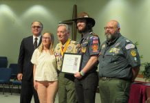 Temecula Valley Elks No. 2801 awards Ken Nordstom with Marvin M. Lewis Scouting Award