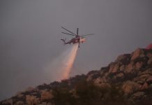 Helicopter used in firefight crashes at Banning Airport, 3 injured