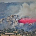 Sandia Wildfire at 30 Acres, forward rate of spread stopped