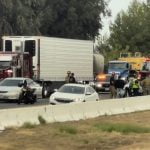 Freeway opens after Semi vs motorcycle collision