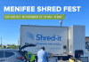 Menifee’s Fall Shred Fest has been rescheduled to tomorrow, November 12 Paper shredding event