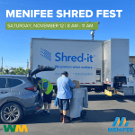 Menifee’s Fall Shred Fest has been rescheduled to tomorrow, November 12 Paper shredding event