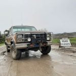 Driving on Anza’s muddy roads requires special skills