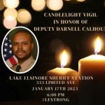 Candlelight vigils planned to honor Deputy Darnell Calhoun
