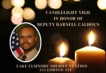Candlelight vigils planned to honor Deputy Darnell Calhoun
