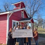 Cahuilla Band of Indians donates $14,000 to Little Red Schoolhouse roof repair project