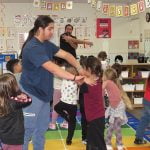High school students learn about early childhood education