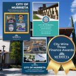 Murrieta Finance Department honored with multiple awards for biennial budget, financial report and capital budget