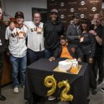 Mays watches Cobb, Giants beat Brewers on 92nd birthday