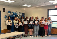 Hamilton High School softball banquet awards athletes