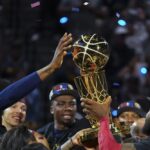 Nuggets players of past take part in celebrating 1st NBA title in team history