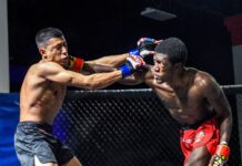 Live MMA fights take place courtesy of Dan Henderson’s Fight Night 12