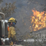 UPDATE: Wildfire Erupts in Sage, Burning Hillside, Approaching Residences