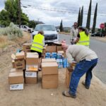 As power restored to areas affected by the Bonny Fire, FIND and AEC provide emergency food distribution