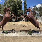 Anza Valley Chamber of Commerce installs rearing horse statues in downtown Anza
