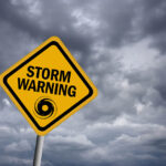 Riverside County residents: prepare today for Tropical Storm Hilary Storm Warning sign