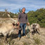 Local couple tours with Santa’s reindeer