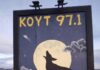 Volunteer renovates KOYT sign