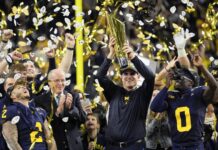 Michigan overpowers Washington 34-13 as Jim Harbaugh delivers a national title