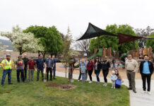 Ceremonial tree planted in celebration of Earth & Arbor Day