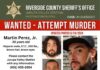 Wanted suspect still sought by Riverside County Sheriff