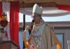 Bishop Alberto Rojas celebrates Mass at Sacred Heart Catholic Church