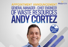 Riverside County appoints new General Manager and Chief Engineer Andy Cortez to Department of Waste Resources