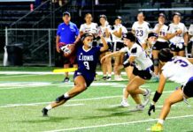 Linfield Christian girls’ flag football team splits recent matches