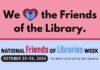 Oct. 20-26 is National Friends of the Library Week