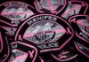 Menifee Police Department wear patches to show support for breast cancer and domestic violence awareness