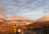Lenticular clouds hover over Anza mountains