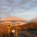 Lenticular clouds hover over Anza mountains