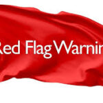 URGENT: Red Flag Warning, Wind Warning issued for