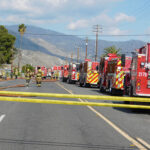 Car crashes through home, setting it on fire off Highway 74, east of Hemet