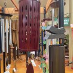 Wind chimes can bring soft sounds to the garden
