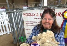 Squires takes home supreme champion ribbons for Angora goat and sheep fleece