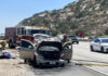 Car Fire Halts Northbound Traffic on I-15 Near Rainbow Valley on Fourth of July