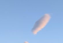 Cloud formation brings exclamation point to Anza Valley skies
